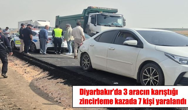 Diyarbakır’da zincirleme kaza: 7 yaralı