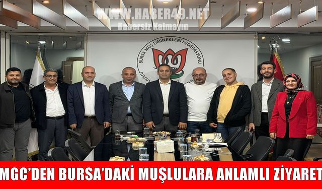 Muş Gazeteciler Cemiyeti’nden Bursa Muş Dernekler Federasyonu’na ziyaret