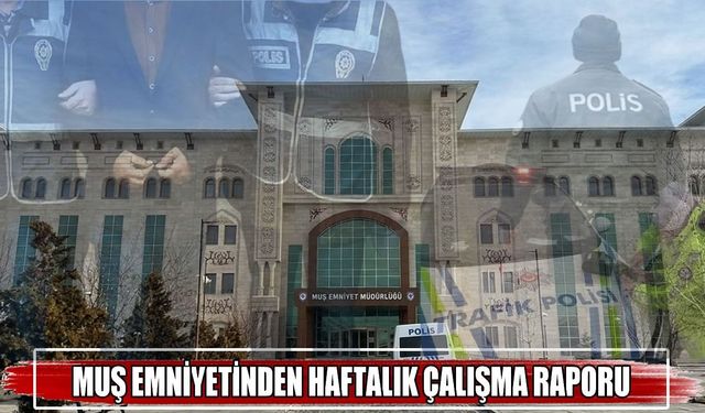 Muş'ta bir haftada 8 bin 515 kişi sorgulandı, onlarca şüpheli yakalandı!