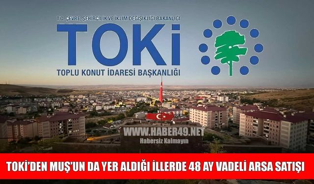 TOKİ, Muş’ta 9 arsayı açık artırmayla satışa çıkaracak