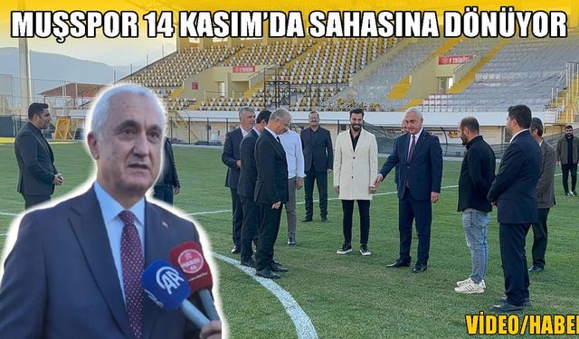 Muş Valisi Çakır, Şehir Stadı’ndaki yenileme çalışmalarını inceledi