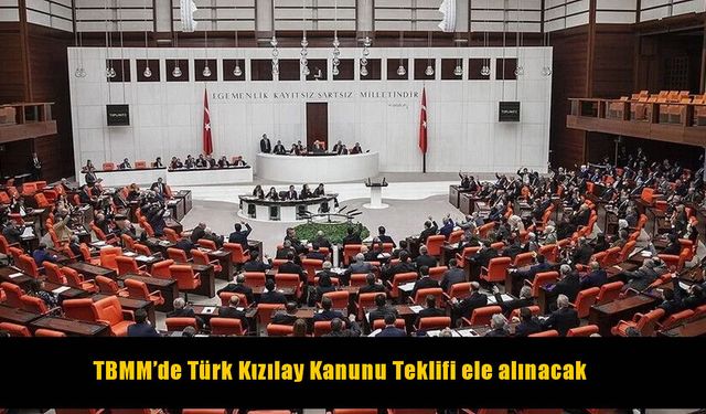 Kızılay'ın görev ve yetkilerini düzenleyen teklif TBMM'de