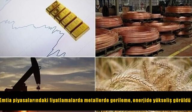 Emtia piyasalarında metaller düştü, enerji fiyatları yükseldi