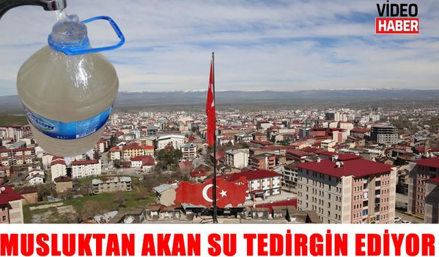 Muş’ta musluktan çamurlu su akıyor!