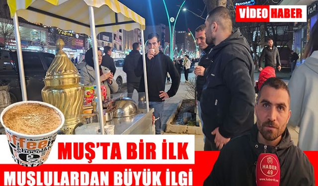 Muş sokaklarında bir ilk: Seyyar satıcıdan orijinal salep