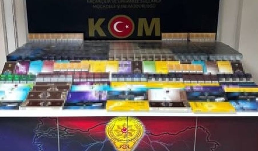 Erzincan’da yolcu otobüsünde 1850 paket kaçak sigara ele geçirildi