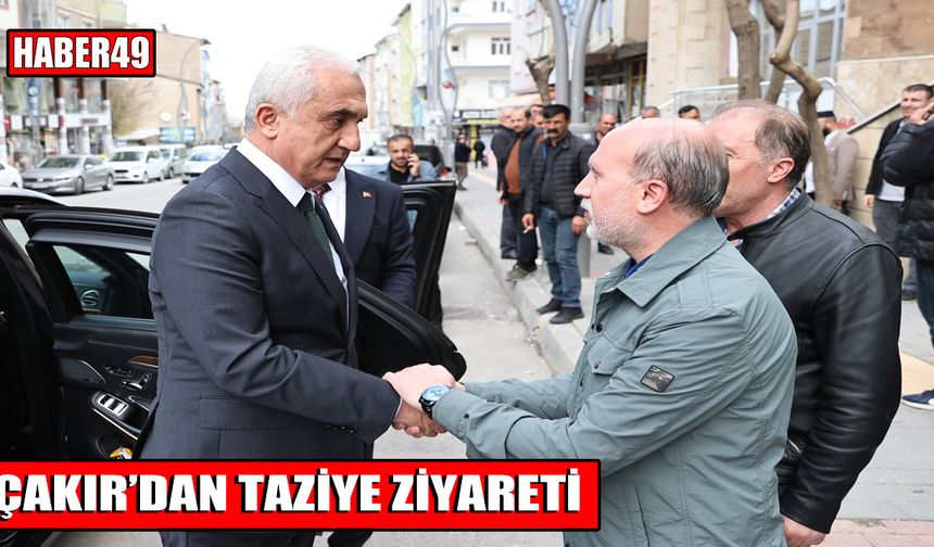 Muş Valisi Çakır’dan Yıldırım ailesine taziye ziyareti