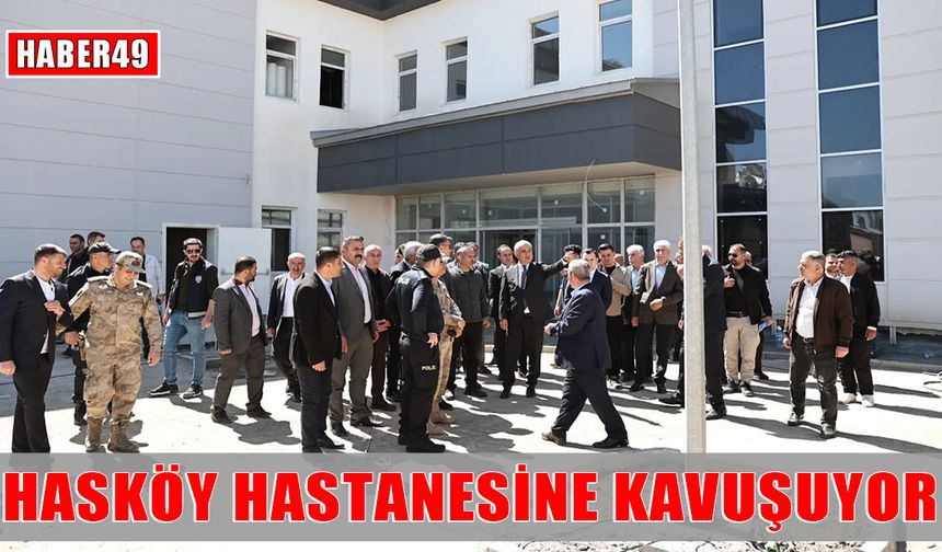 Muş Valisi Çakır, Hasköy Devlet Hastanesi inşaatını yerinde inceledi
