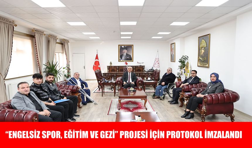 Muş’ta ‘Engelsiz Spor, Eğitim ve Gezi’ projesi için imzalar atıldı
