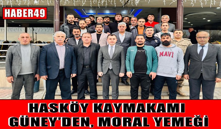 Hasköy Kaymakamlığı’ndan Gençlerbirliği Spor’a moral yemeği