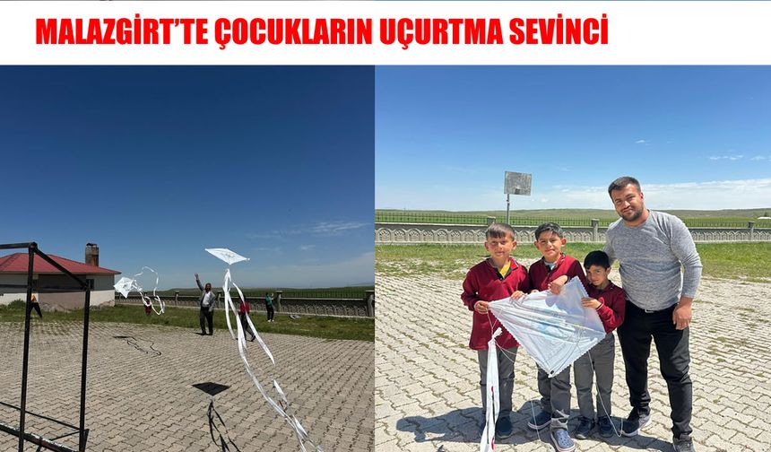 Malazgirt’te uçurtma şenliği: Oğuzhan Köyü’nde renkli görüntüler