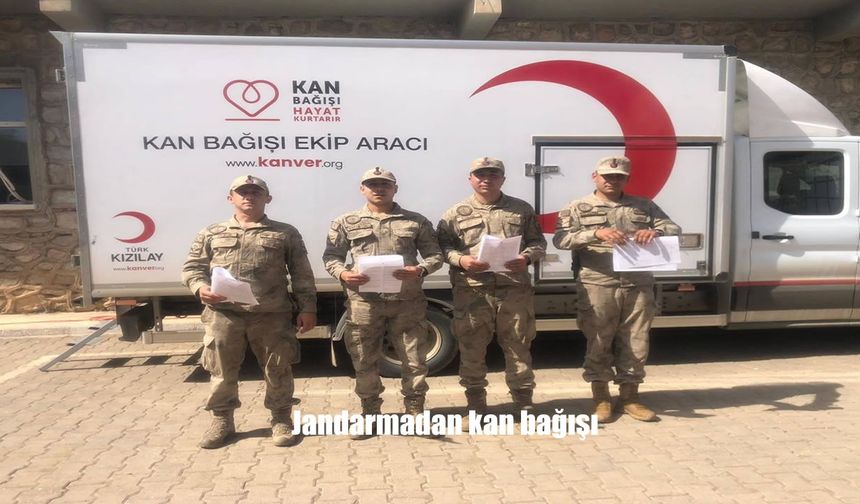 Hakkari İl Jandarma Komutanlığı Personeli Kan Bağışında Bulundu