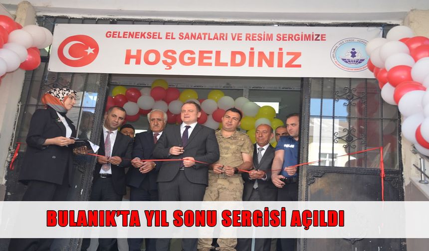Bulanık Halk Eğitim Merkezi kursiyerlerinden yıl sonu sergisi