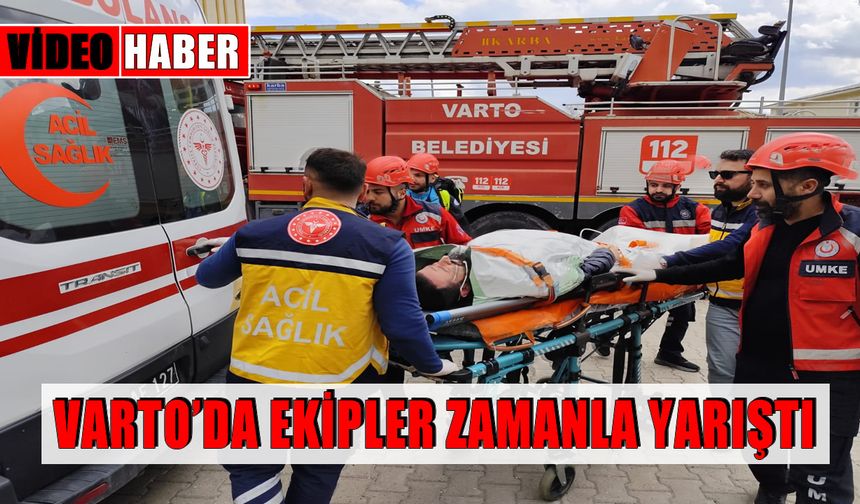 Varto'da gerçeği aratmayan yangın tatbikatı: Ekipler zamanla yarıştı