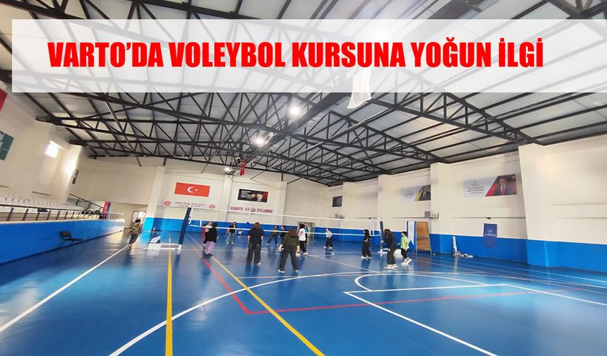 Varto’da voleybol kurslarına yoğun ilgi