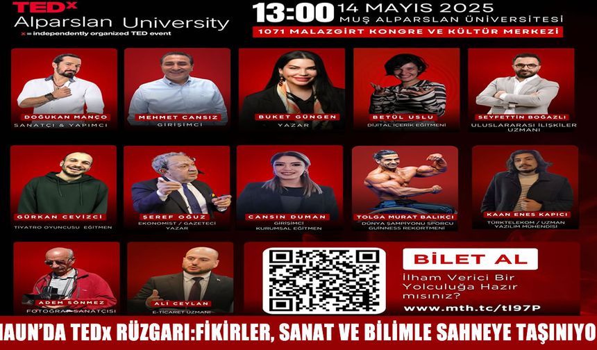 Muş Alparslan Üniversitesi’nde TEDx rüzgârı