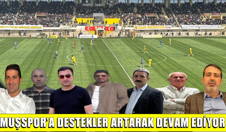 Muşspor’a iş insanı desteği sürüyor
