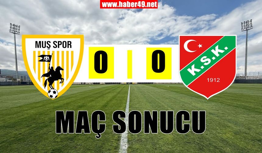 Muş’ta gol sesi çıkmadı: Muşspor finali İzmir’e bıraktı