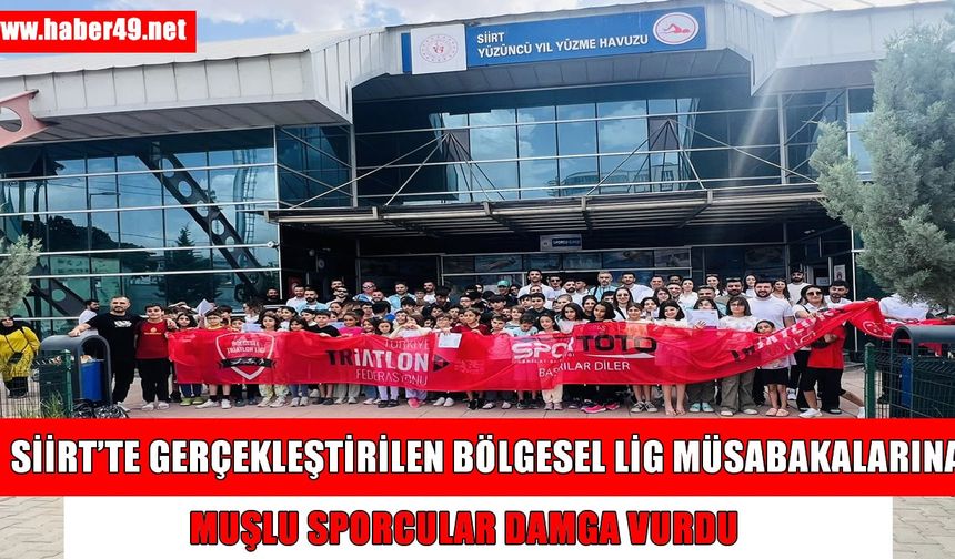 Triatlon Bölgesel Lig Müsabakaları Siirt'te gerçekleşti: Muş’tan büyük başarı