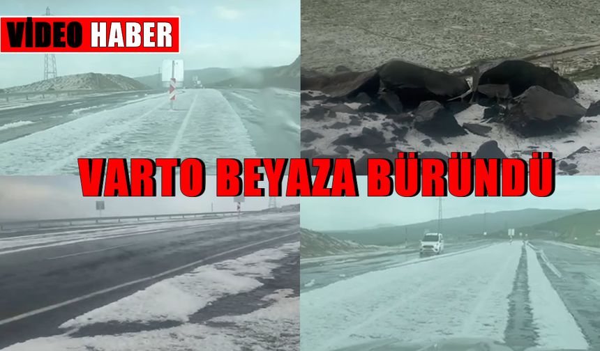 Mayıs ayında dolu yağdı, Varto  beyaza büründü