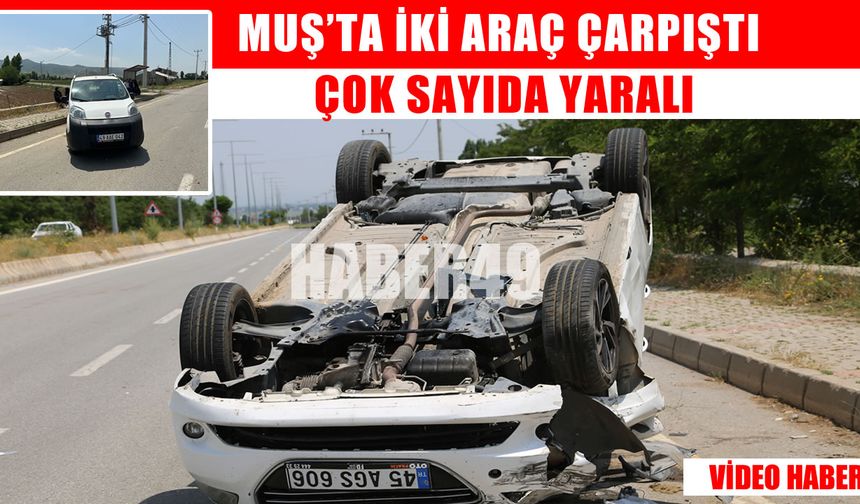 Muş’ta trafik kazası: Çok sayıda yaralı var