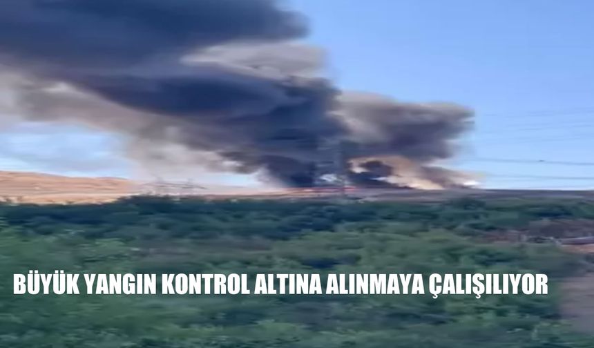 Çöp depolama alanında yangın: Dumanlar gökyüzünü kapladı