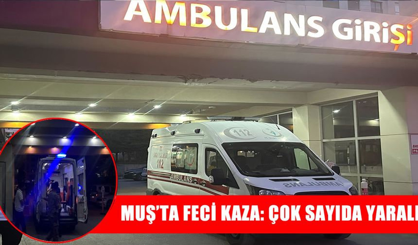 Muş-Bitlis kara yolunda kaza: Traktörün altına giren araçta çok sayıda yaralı
