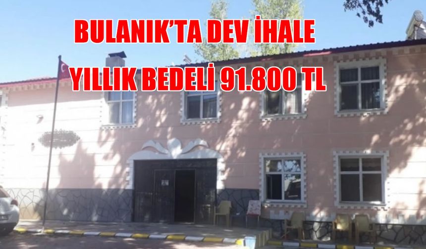 Bulanık Öğretmenevi’nde dev ihale