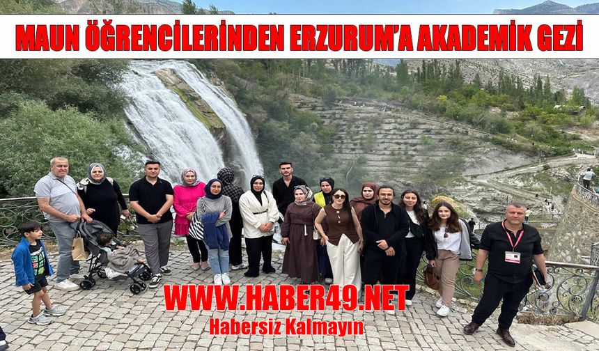 MAUN öğrencileri Erzurum’un tarihi yapılarını gezdi