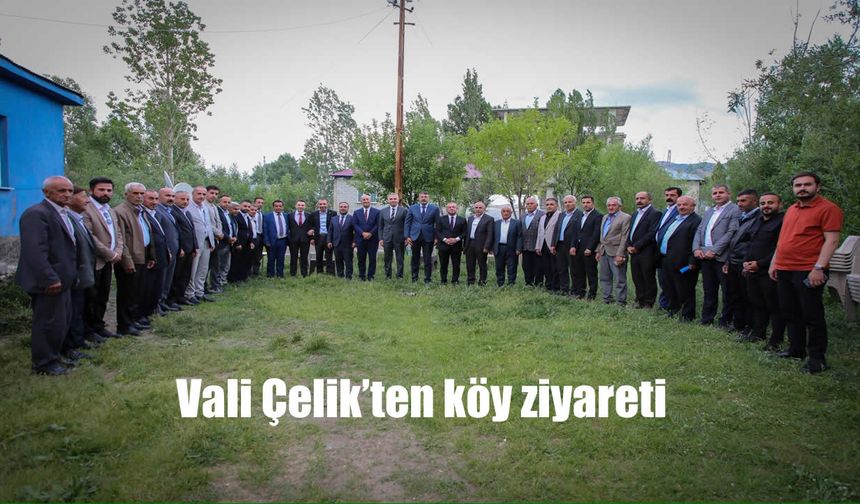 Hakkari Valisi Çelik’ten köy ziyareti