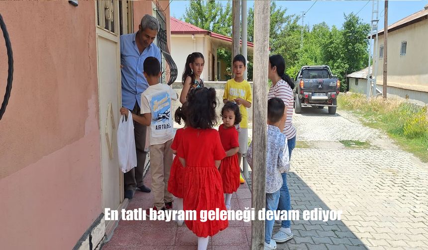 Erzincan’da Şeker Gibi Bayram: Çağlayan’da Çocuklar Gelenekleri Yaşatıyor