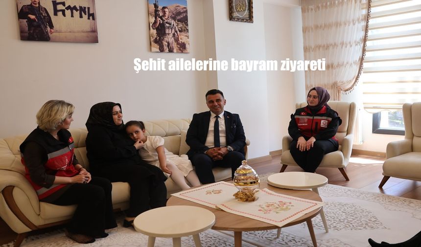 Erzurum Aile ve Sosyal Hizmetler İl Müdürlüğü’nden Şehit Ailelerine Bayramda Destek