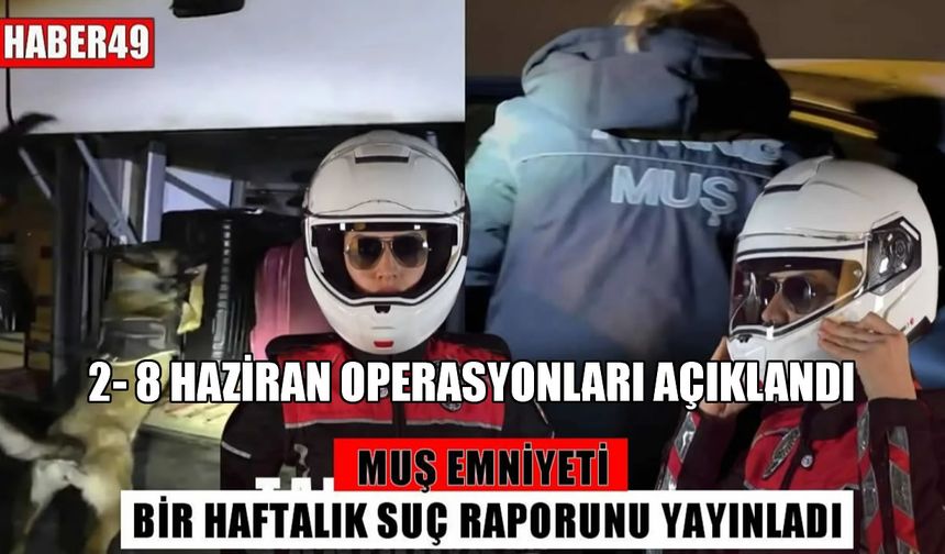 Asayişten teröre Muş Emniyeti’nden başarılı operasyonlar