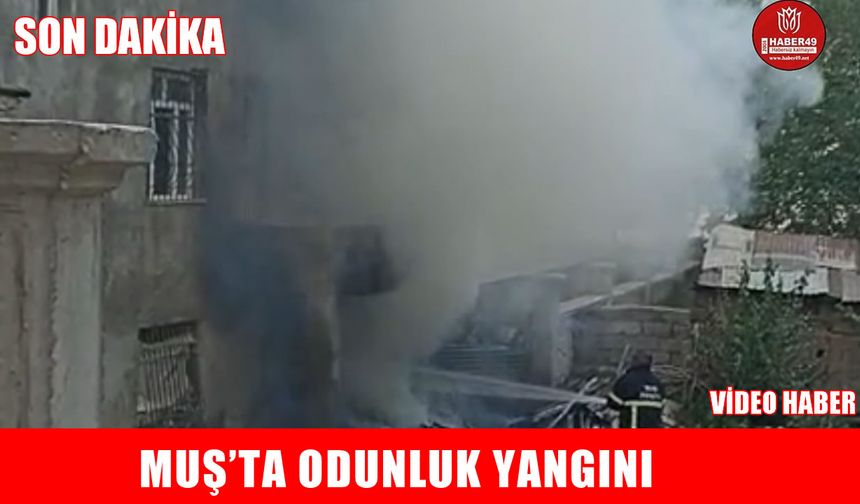Muş’ta çıkan odunluk yangını paniğe neden oldu