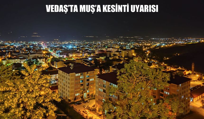 VEDAŞ uyardı: 17 Haziran'da Muş’ta elektrik kesintisi yaşanacak