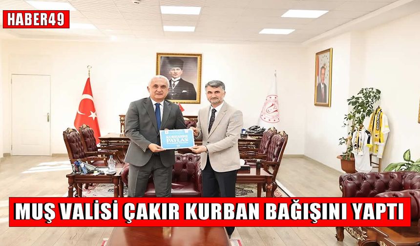 Muş İl Müftüsü Yavuz’dan Vali Çakır’a ziyaret