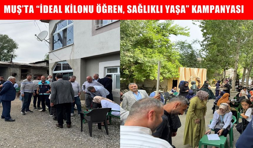 Muş’un köylerinde sağlık taraması yapıldı