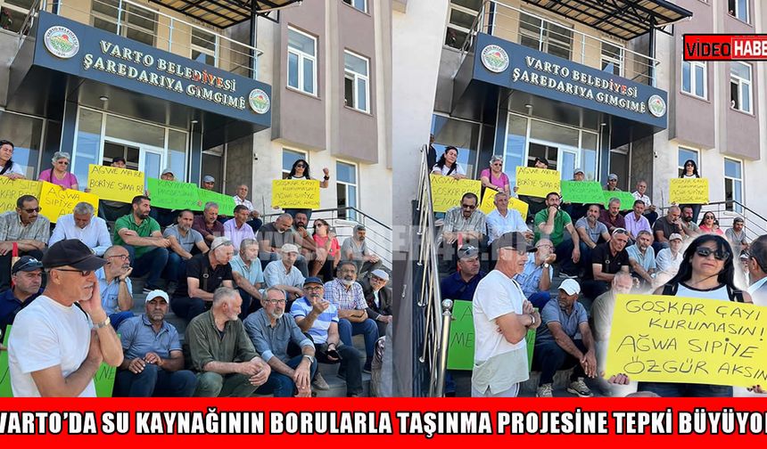 Varto’da su kaynağının borularla taşınma projesine tepki büyüyor: “Ağwa Sıpi borulara sığmaz”