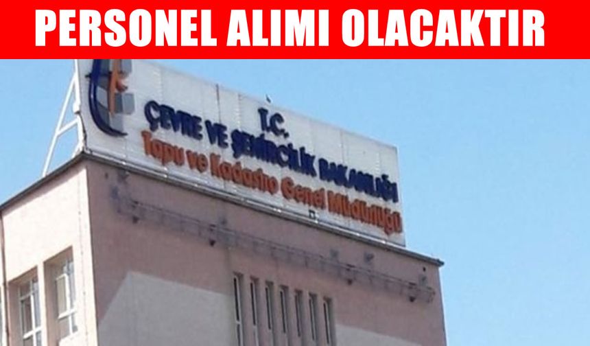 Tapu ve Kadastro Müdürlüğü uçak kontrol makinisti alacak