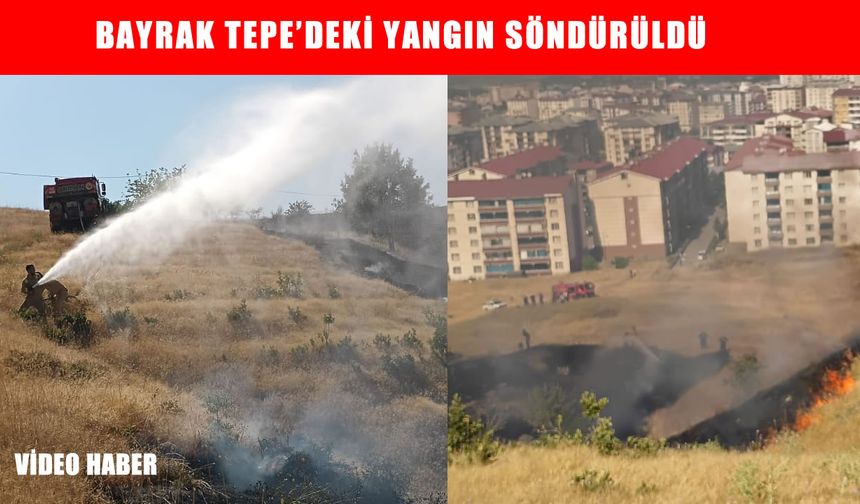 Muş Bayrak Tepe’de çıkan yangın kontrol altına alındı