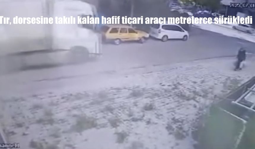 Elazığ’da Tır Faciası: Park Halindeki Aracı Metrelerce Sürükledi, Güvenlik Kamerasına Yansıdı