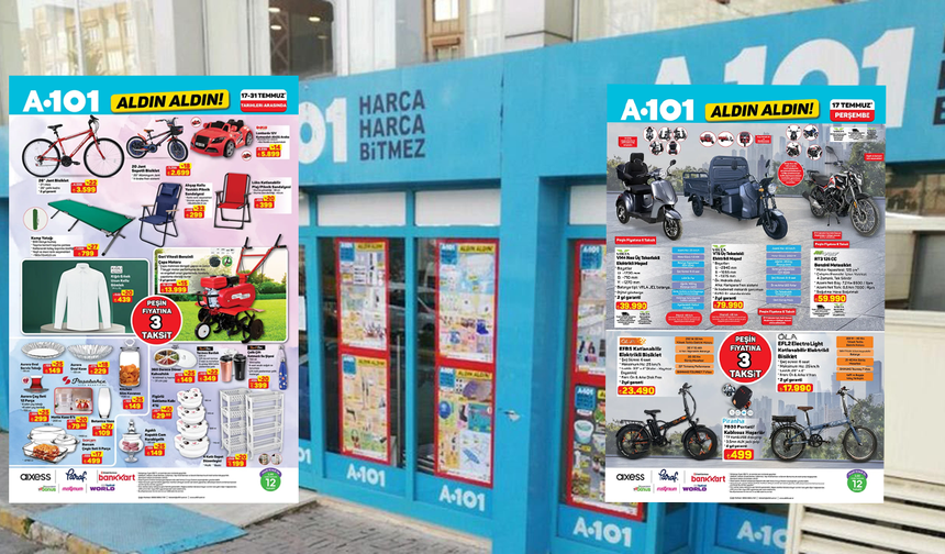 A101 17-31 Temmuz 2025 Aktüel Ürünler: Kamp, Plaj, Elektronik ve Beyaz Eşyada Kaçırılmayacak İndirimler!