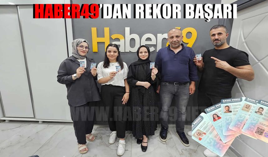 HABER49 çalışanları basın kartlarını aldı