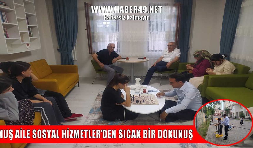 Muş’ta devlet korumasındaki çocukları sevindiren ziyaret