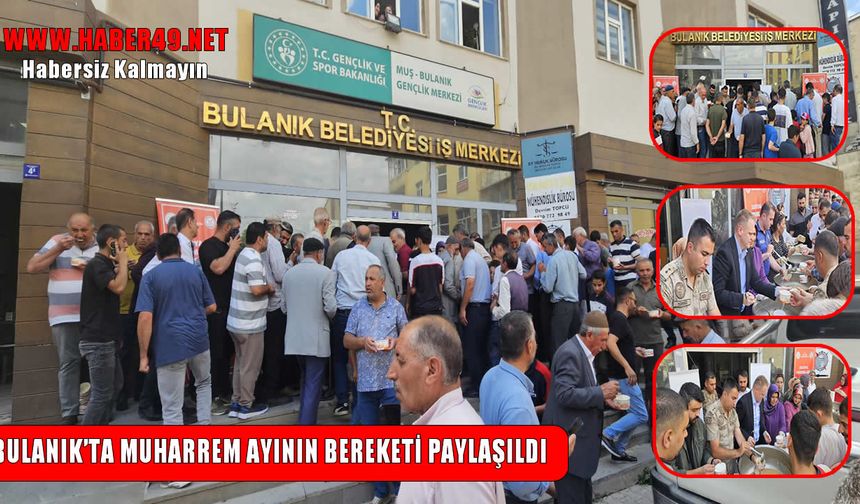 Bulanık’ta aşure bereketi: 3 bin kişiye ikram edildi