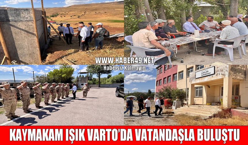 Varto Kaymakamı Işık, köylülerin ihtiyaç ve taleplerini dinledi