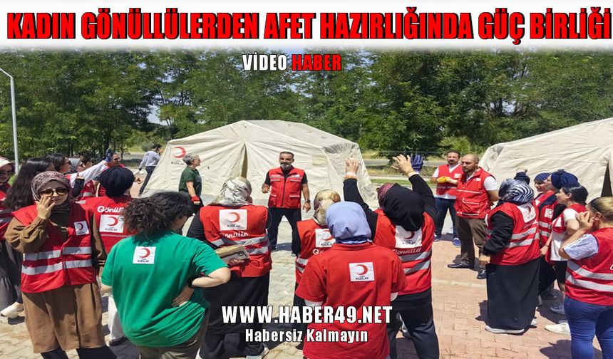 Kızılay'ın kadın gönüllüleri Malazgirt’te afet bilincini güçlendirdi