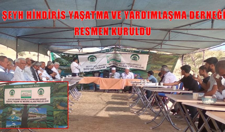 Muş’ta ‘Seyyid Şeyh Hindiris Yaşatma ve Yardımlaşma Derneği’ kuruldu