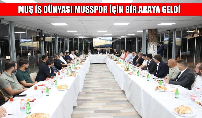 Muşspor'a destek yemeği