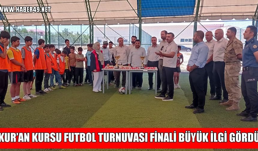 Korkut’ta 'Yaz Kur'an Kursları Futbol Turnuvası" finaline yoğun ilgi